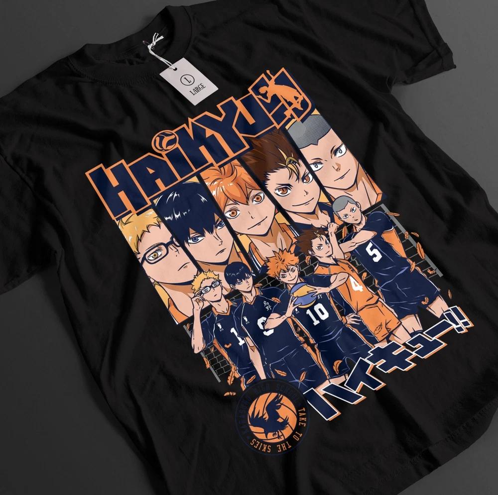 Haikyuu Shirt Shoyo Hinata Tshirt Kageyama TShirt Tsukki Kuroo Sport Anime Tee