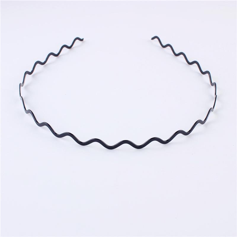 

Унісекс Чорна Сплавна Дротова Спортивна Пов язка на Голову для Зачесаного Назад Волосся та Вмивання Обличчя