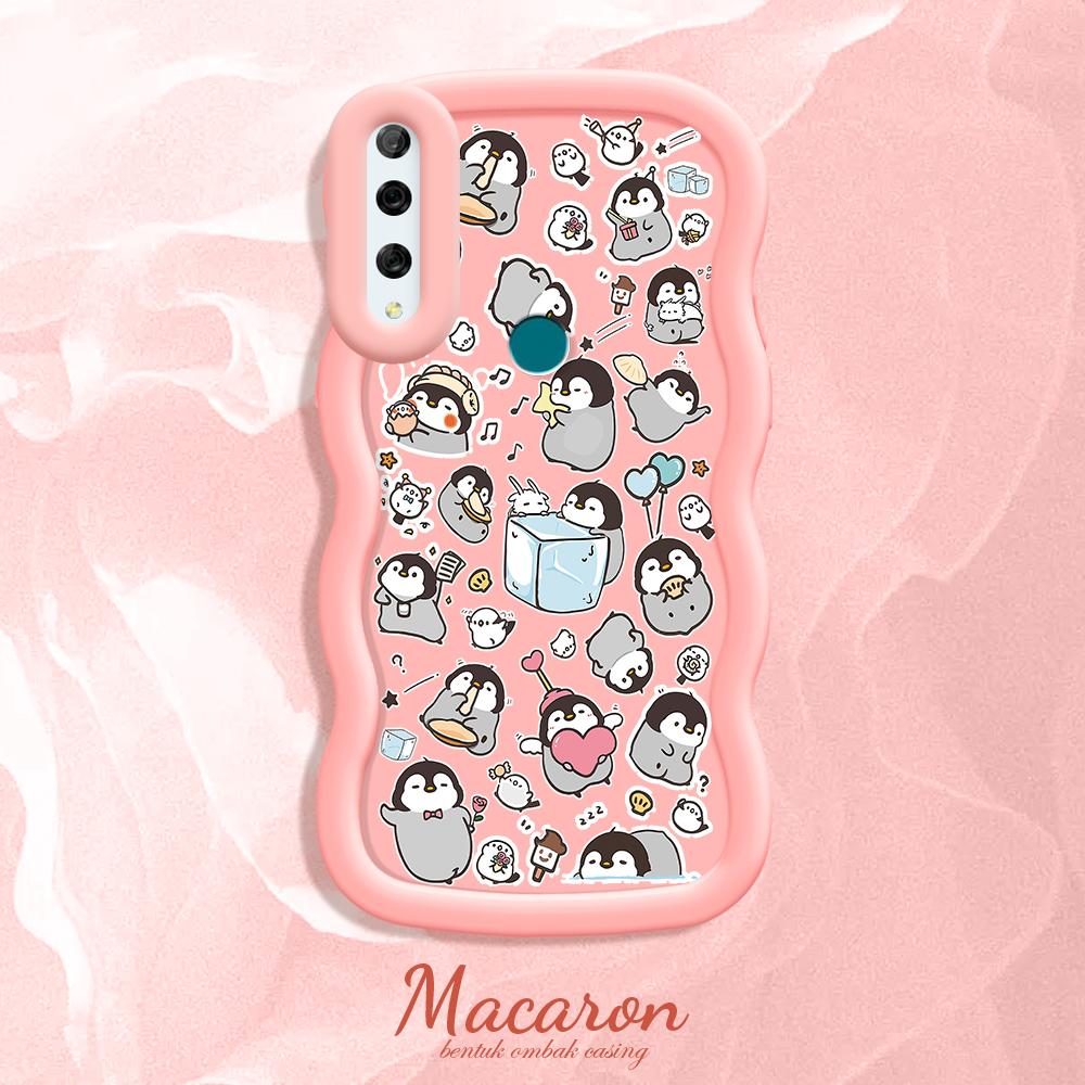 Gemaltes Muster Big Wave Edge Weiches Silikonmaterial Macaron-Telefongehäuse Stoßfestes Schutzgummigehäuse für iPhone Huawei Honor Infinix Tecno