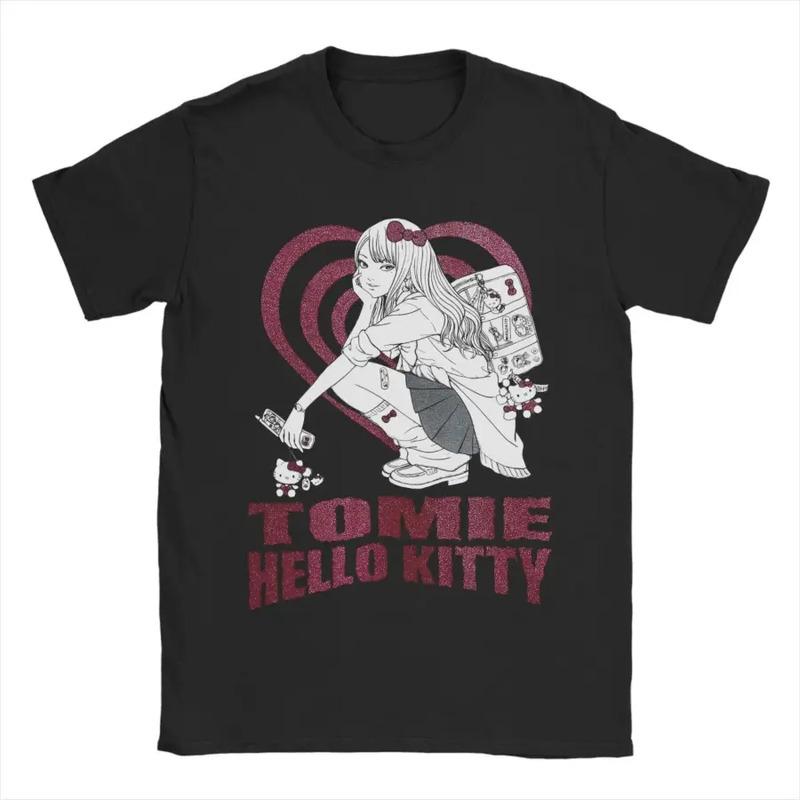 Camiseta Vintage De Hello Kitty Horror De Junji Ito Para Hom S