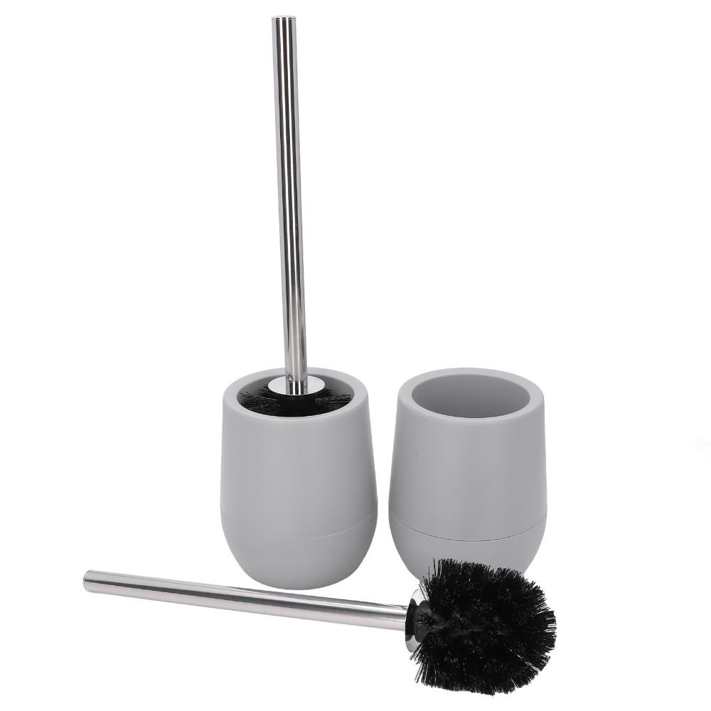 Stainless Steel PP Toilet Brush Set Lockable Thread Toilet Brush and Holder Toilet Cleaning