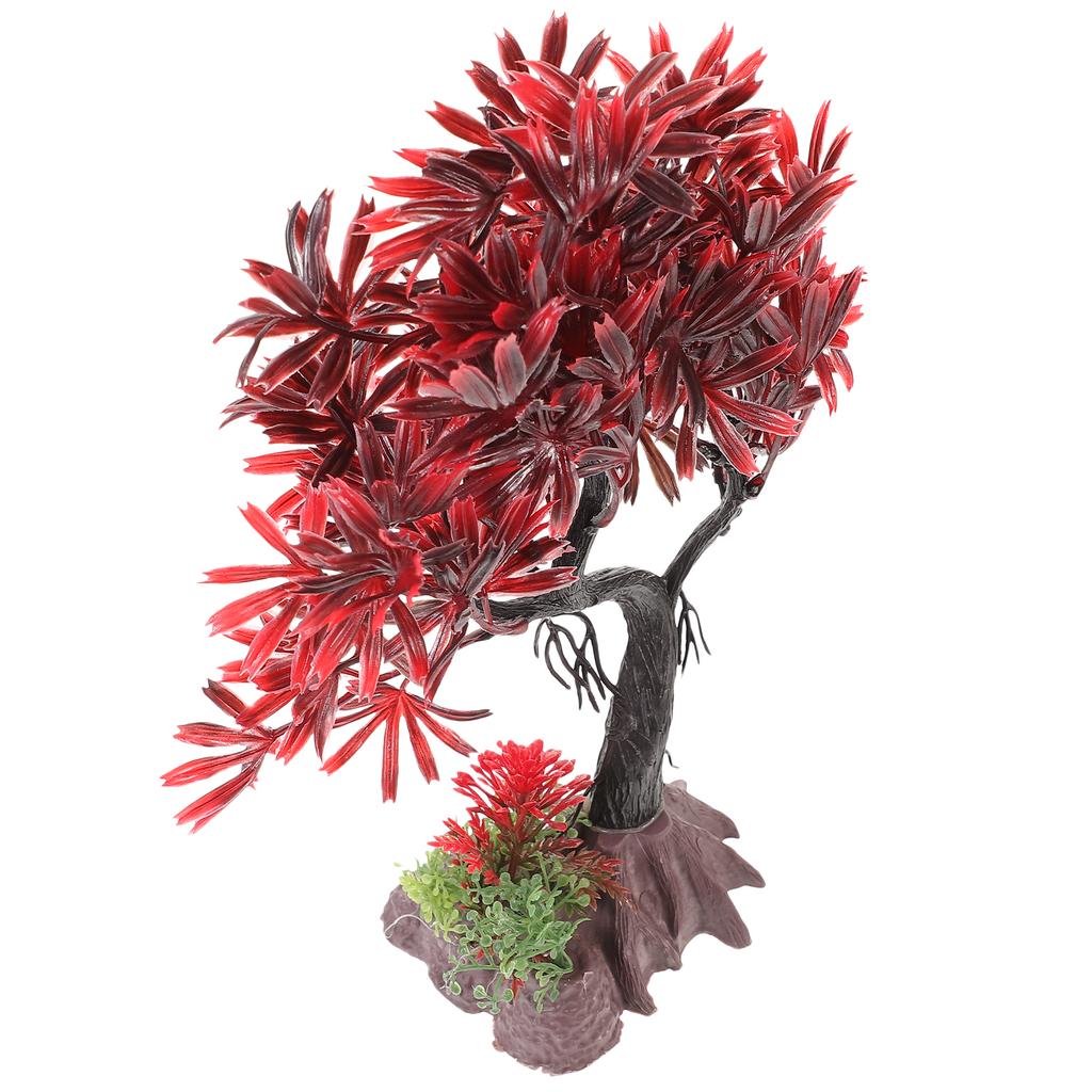 Plastic Aquarium Bonsai Tree Plants Decoration for Goldfish Tank Decors Safe Durable Easy Maintenance Fish Tank Accessories