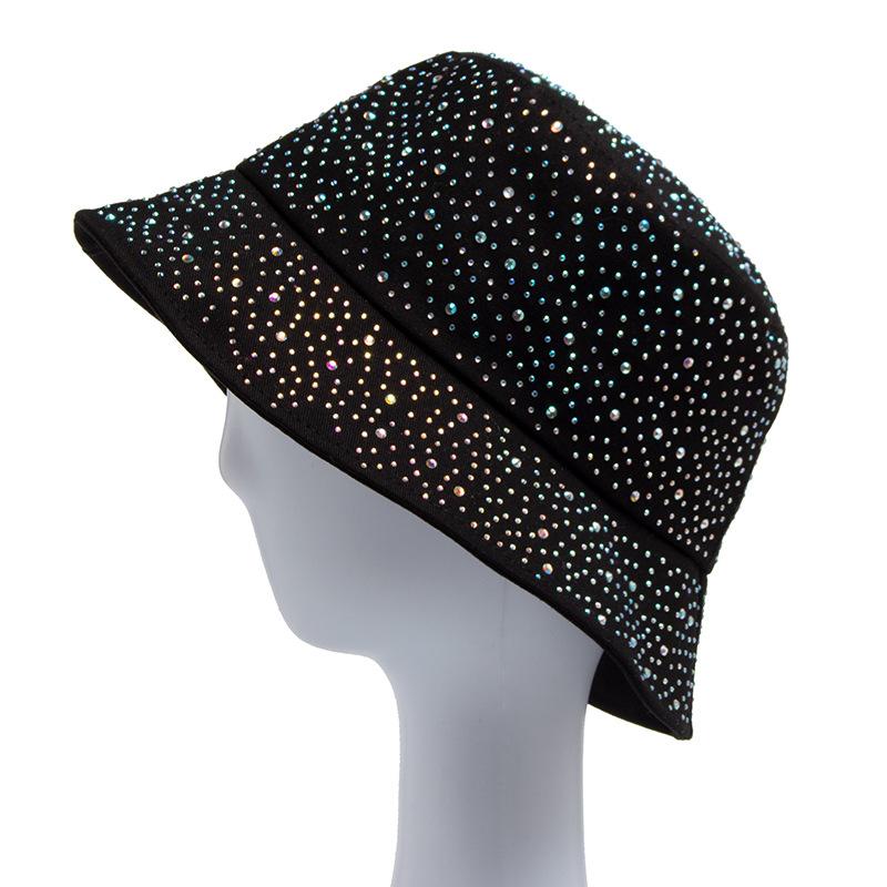 New Fisherman'S Hat Women'S Water Diamond Cotton Sunshade Cap Spring/Summer Autumn Fashion Panama Hat