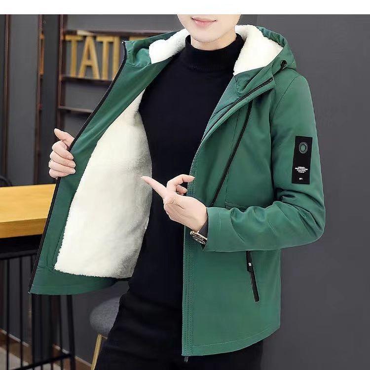 Autumn and Winter Men's Thick Coat Korean Edition Trendy Workwear Jacket Windbreaker Trendy Brand Men's Jacket