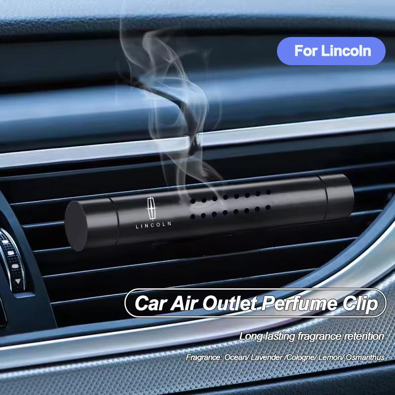 Car Air Outlet Perfume Clip Vent Diffuser Lasting Solid Aromatherapy For Lincoln MKZ Aviator Navigator MKX Energy Zephyr Voyager qnl0