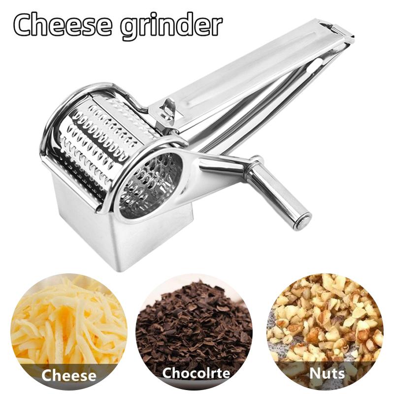 Stainless Steel Cheese Vegetable Grater Shredder With Handle Handheld Rotary Cheese Grater Cheese Hand Grater Kitchen Craft 1