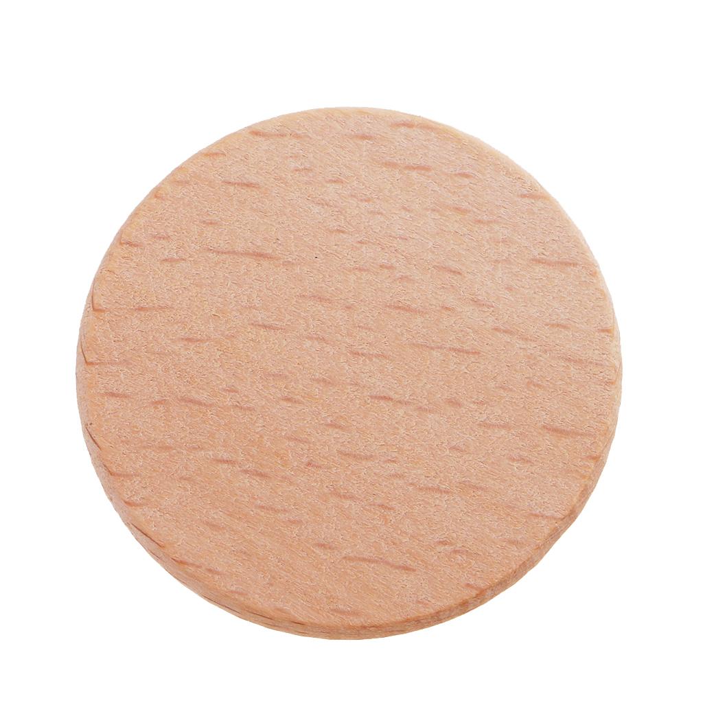 Pack of 20 Pieces Unfinished Wooden Slices,Wood Unpainted Wooden Pieces for