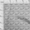 oneOone Cotton Flex Gray Fabric Abstract  Stripe Sewing Material Print Fabric By The Yard 40 Inch