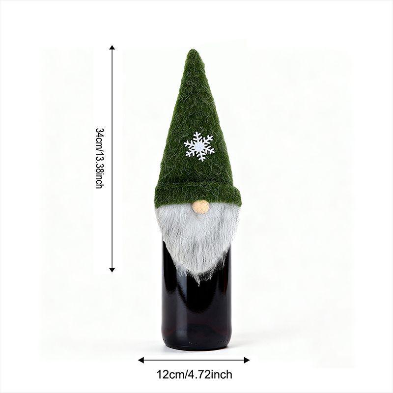 Qiaoding Knitted Christmas Faceless Doll Wine Bottle Hat & Cover