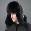 Fox Hair Hat, Male Raccoon Hair, Warm Ear Protection, Winter Cotton Hat, Cold-proof Fur Hat for the Elderly