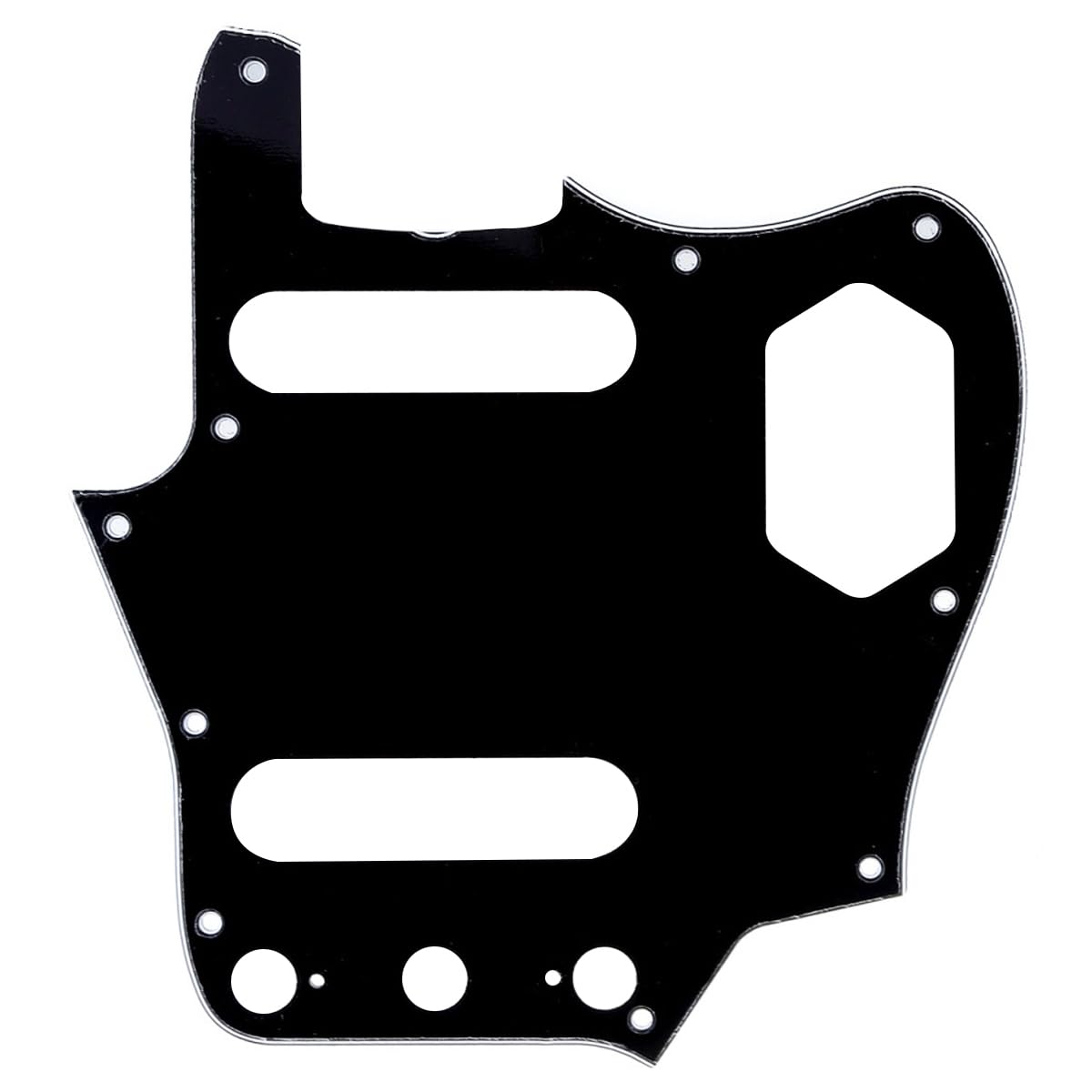 

Musiclily Pro 10 отверстий 65 60s Jaguar Pickguard для Fender American 60s Black 3P Jaguar,