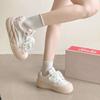 Breathable Women's Summer New Thick-soled Versatile Height-increasing Casual Bread Shoes Sports Board Shoes