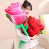 Creative Rose Throw Pillow Blanket Plush Toy Home Sofa Pillow Cushion Girls Office Nap Air Conditioner Blanket