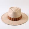 Popular European and American Style Suede Big-brimmed Top Hat, Men's and Women's Classic Fashion Western Cowboy Hat