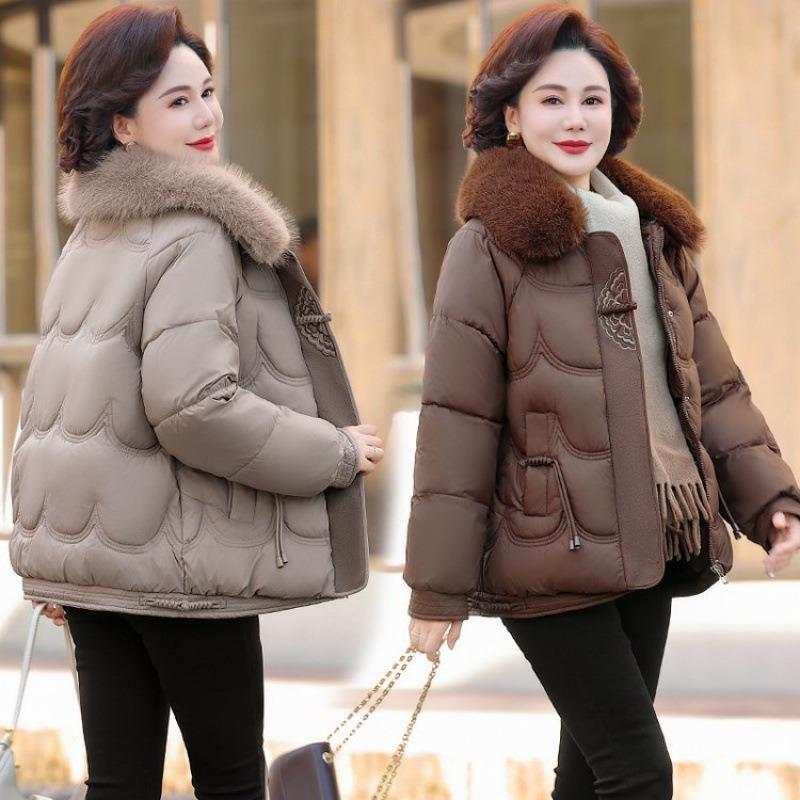 Pack down cotton-padded clothes for leisure in winter, new cotton-padded clothes, thickened warm cotton-padded jackets, loose.
