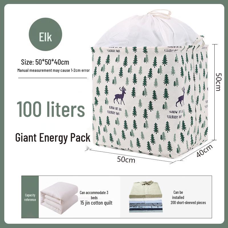 JINGRUIXIANG Cotton Linen Storage Bag