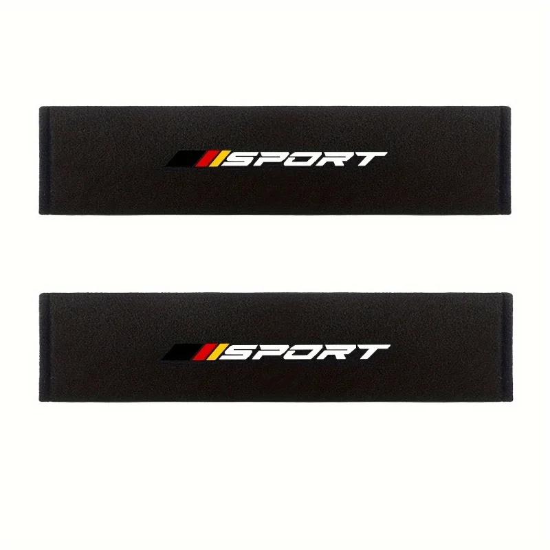 

2-Pack Breathable Seat Belt Cushion Pads - Adjustable Soft Shoulder Pads with Universal Clip for Car Comfort & Fashion