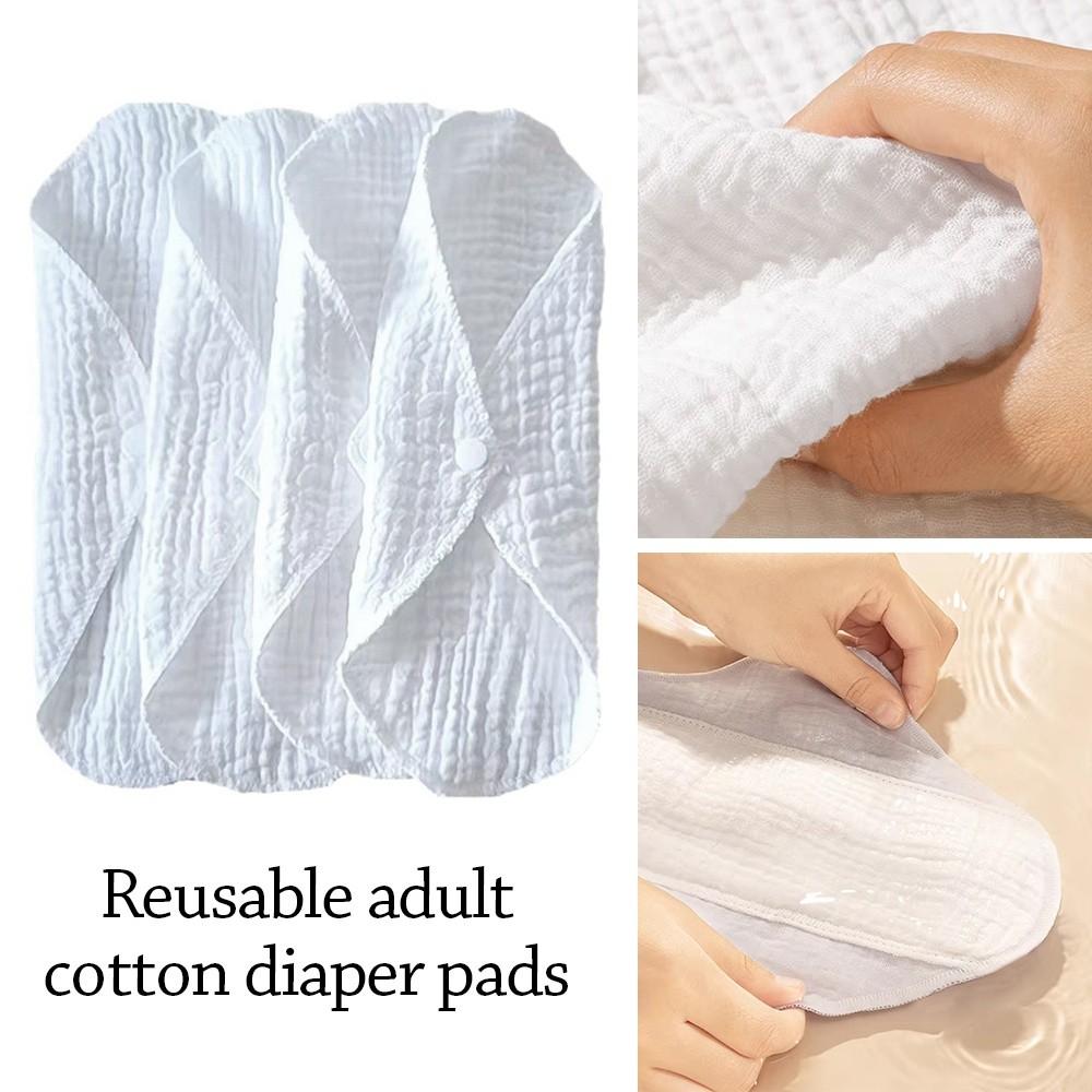 Cotton Adult Diaper Washable Period Panty Liners Durable Monthly Absorbent Menstrual