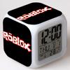 Alarm Printing Roblox Glowing Led Color Change Digital Colorful Luminous Clock