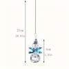 7pcs Xmas Tree Christmas Tree Ornaments Glass Ball Crystal Angel Hanging Decor  Winter Party