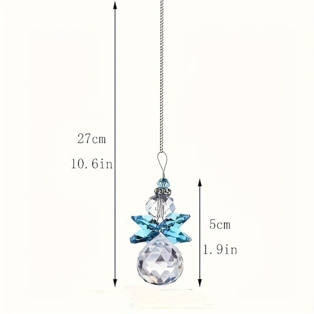 7pcs Xmas Tree Christmas Tree Ornaments Glass Ball Crystal Angel Hanging Decor  Winter Party