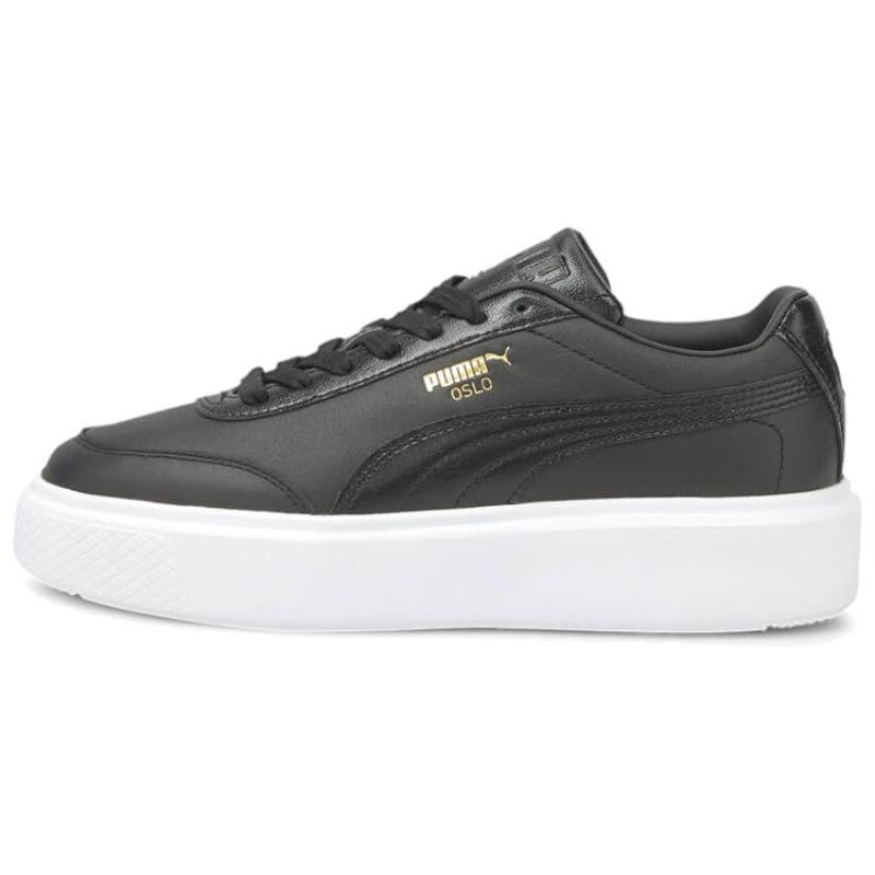 

PUMA Oslo Maja Black Team Gold Women s Lifestyle Sneakers 374864-02 35.5 чёрный/белый