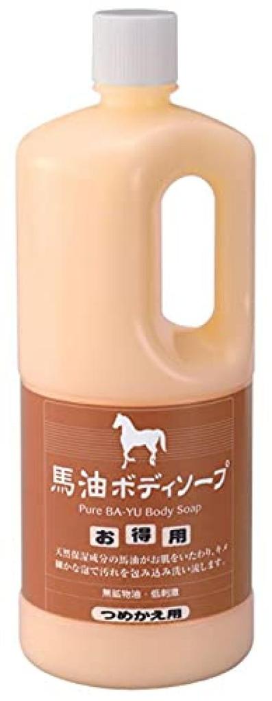 Azuma Shoji's Horse Oil Body Soap Refill Pack (2 bottles) - Tabibijin [with bath salts]