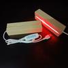 LED Rectangular Wooden Night Light Base Artistic Lamp With USB Powered Switch Suitable For Glass Art And Resin Decor