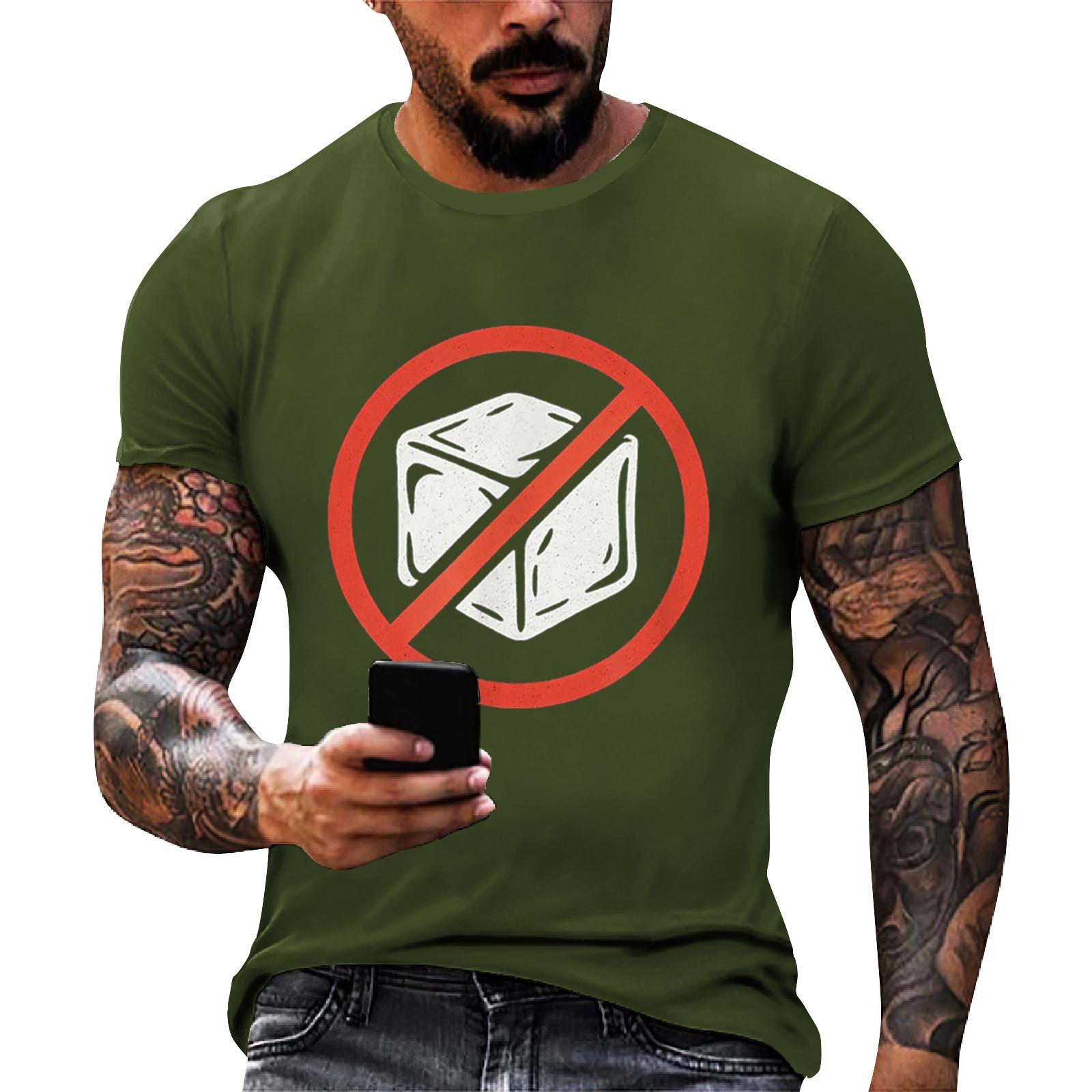 

Мужская свободная повседневная футболка с коротким рукавом и принтом из букв M