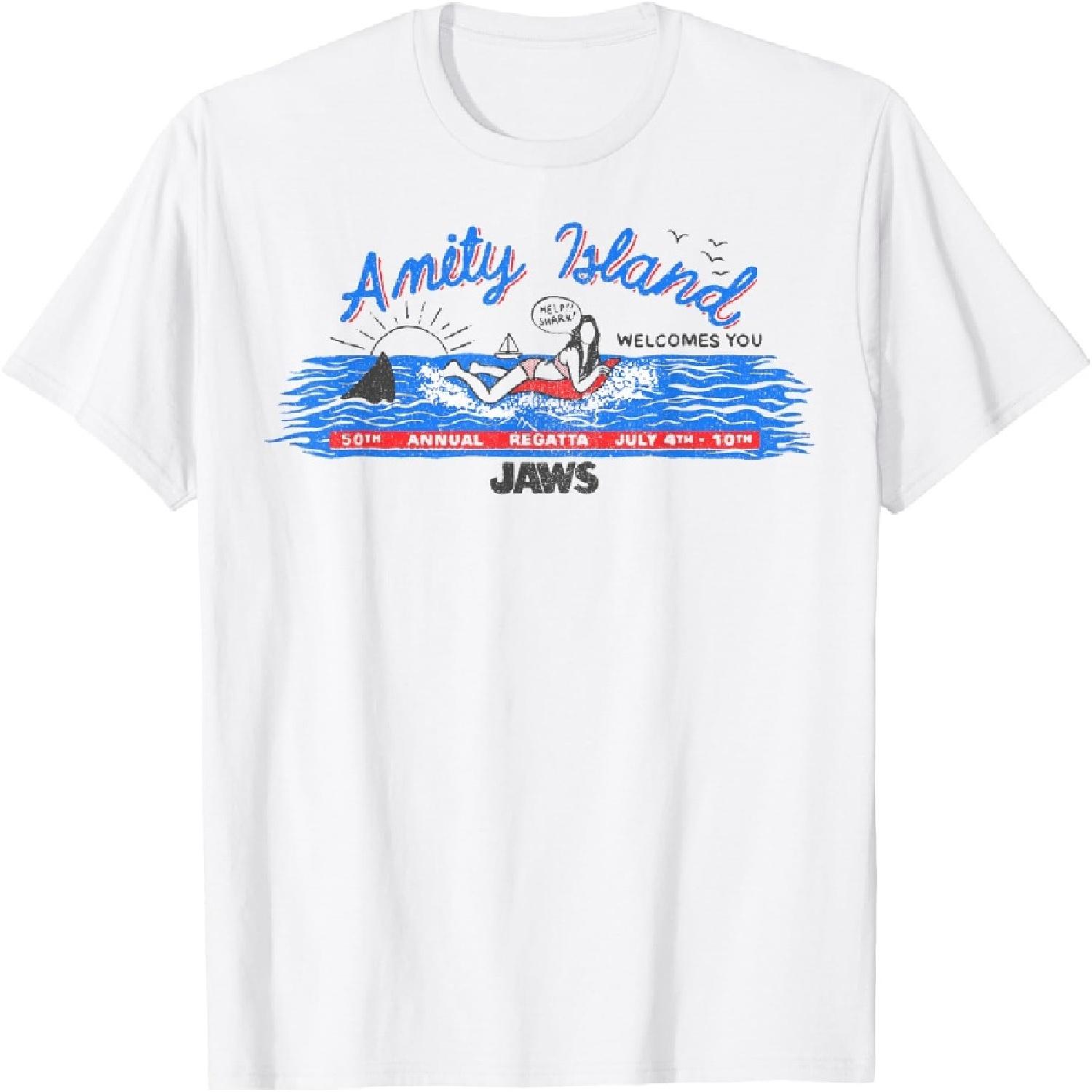 Футболка с билбордом острова Эмити из фильма «Челюсти»(1) S