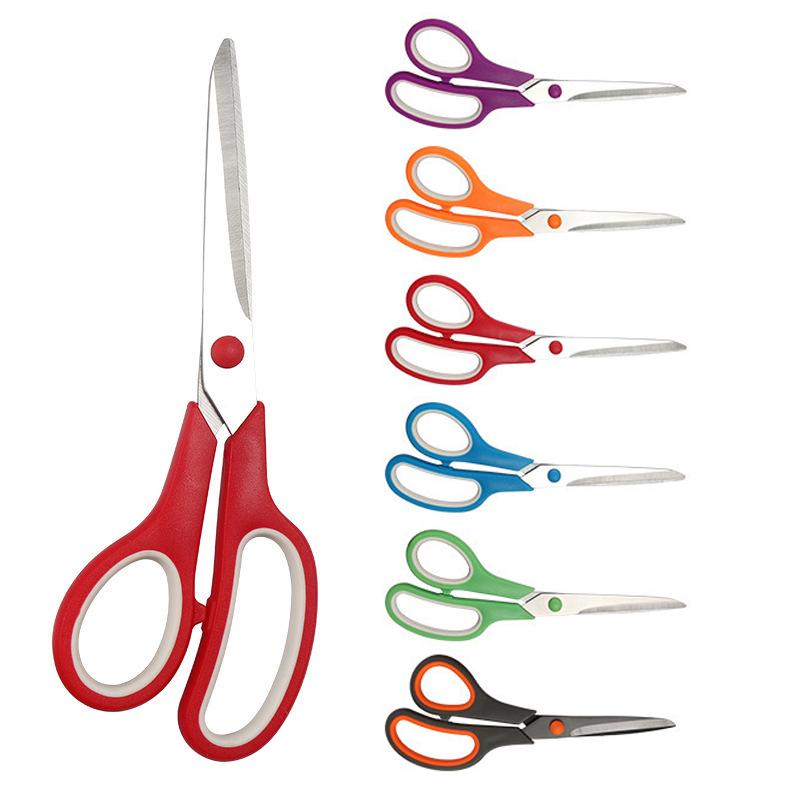6color Office Scissors,Stainless Steel Scissors Anti Rust,Handmade Paper Cut Diy Domestic Office Student Use,ZS-18
