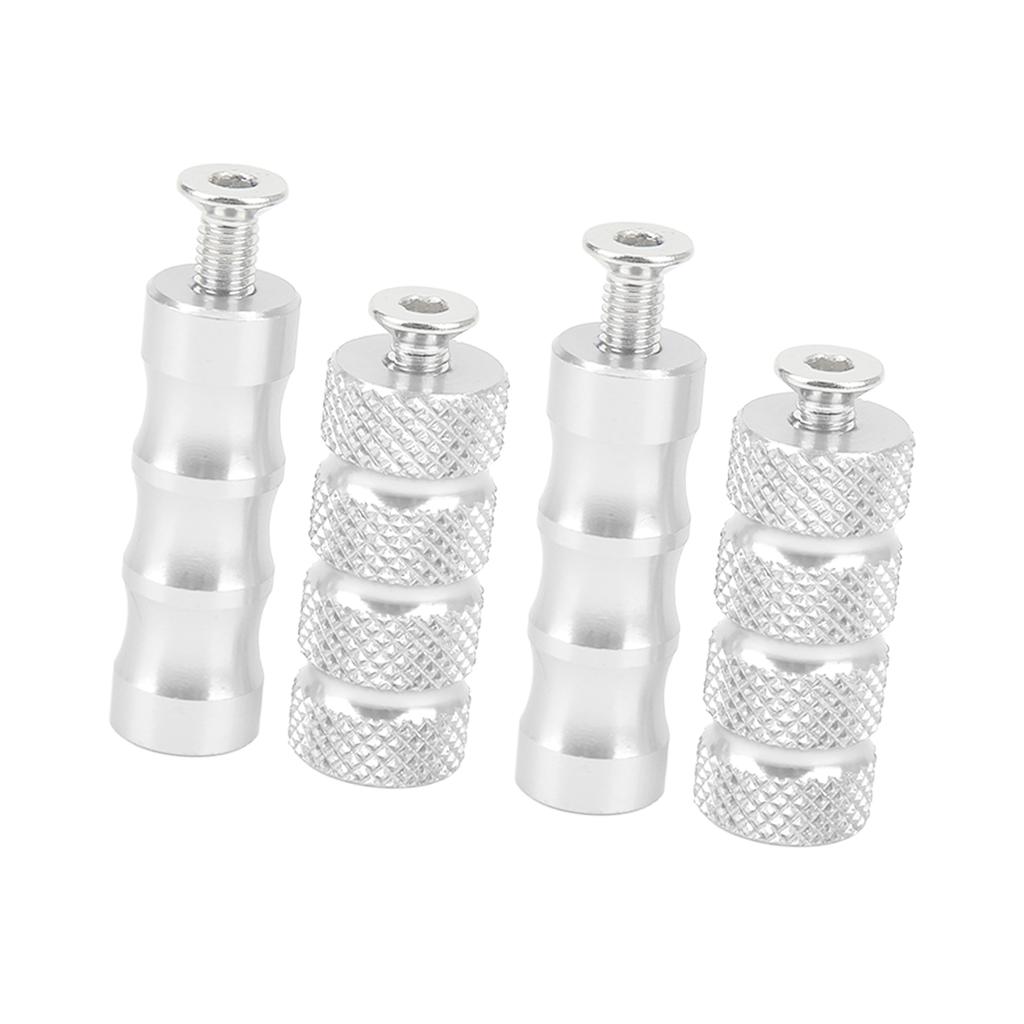 2 Pair Motorcycle Brake Foot Peg CNC Process Plating Precise Fit For M6 6mm Mounting Bolts Motorbike