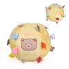 Cute Watermelon Squeaky Dog Toy Ball, Soft Plush Pet Chew Toy with Sound for Puppy Cat, Interactive Boredom Relief Pet Toy