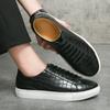 New Men's Shoes Mans Casual Shoes Quality Leather Flats Shoes Walk Sneakers Oxford Men Korean Version Daily Commute Casual Shoes