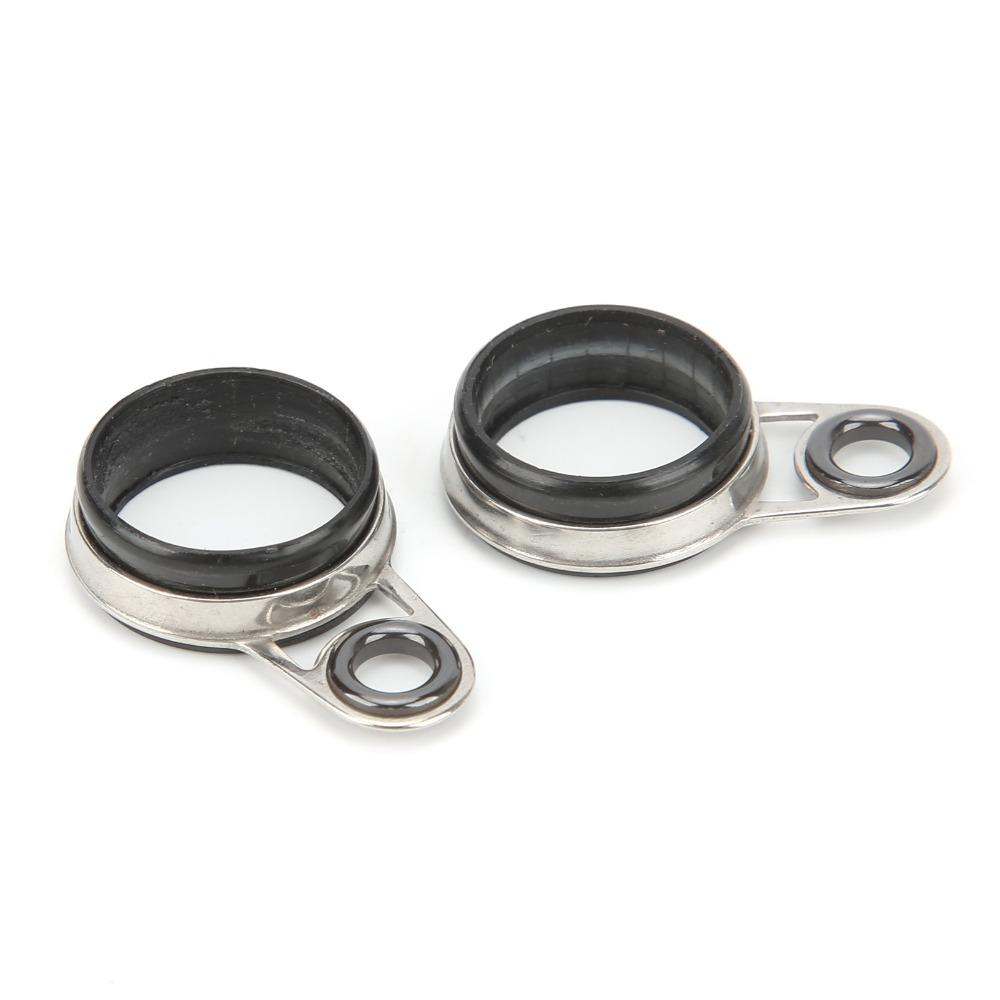 37PCS Multiple Sizes Fishing Rod Guides Stainless Steel Fishing Rod Eyes Ring  Rod Repair