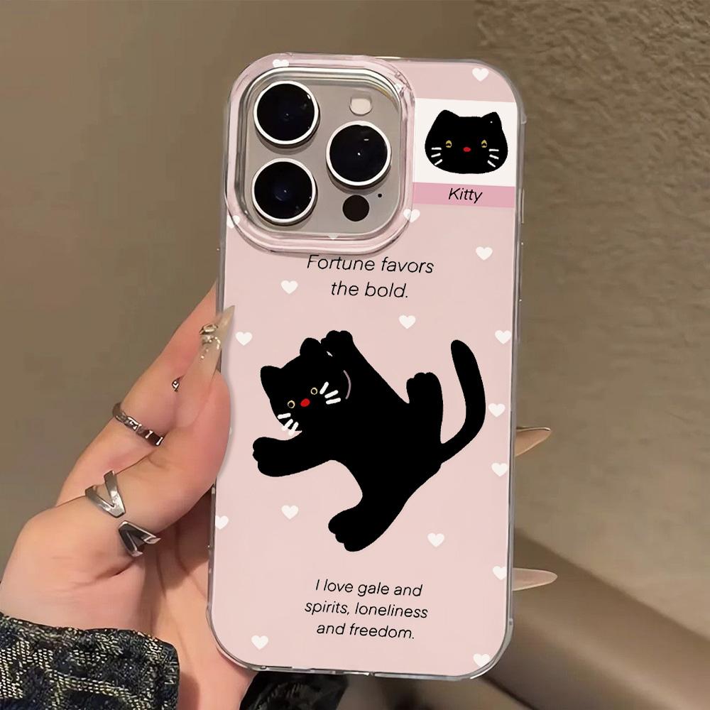 Painted Phone Case for iPhone 12 13 15 16 iPhone 16 12 13 14 15 Pro  14 15 16 Pro Max Coverage Shockproof Anti-Fingerprint Fresh Style Protective Case