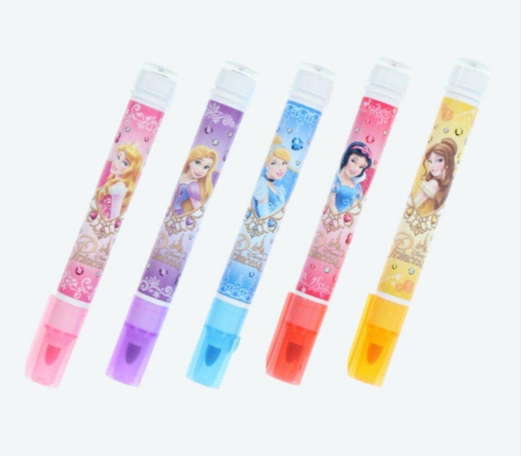 

disney princess color pen set with stamp Princess Snow to Disney ``Belle, Ariel, Cinderella, Aurora, Rapunzel, White [Limited resorts]