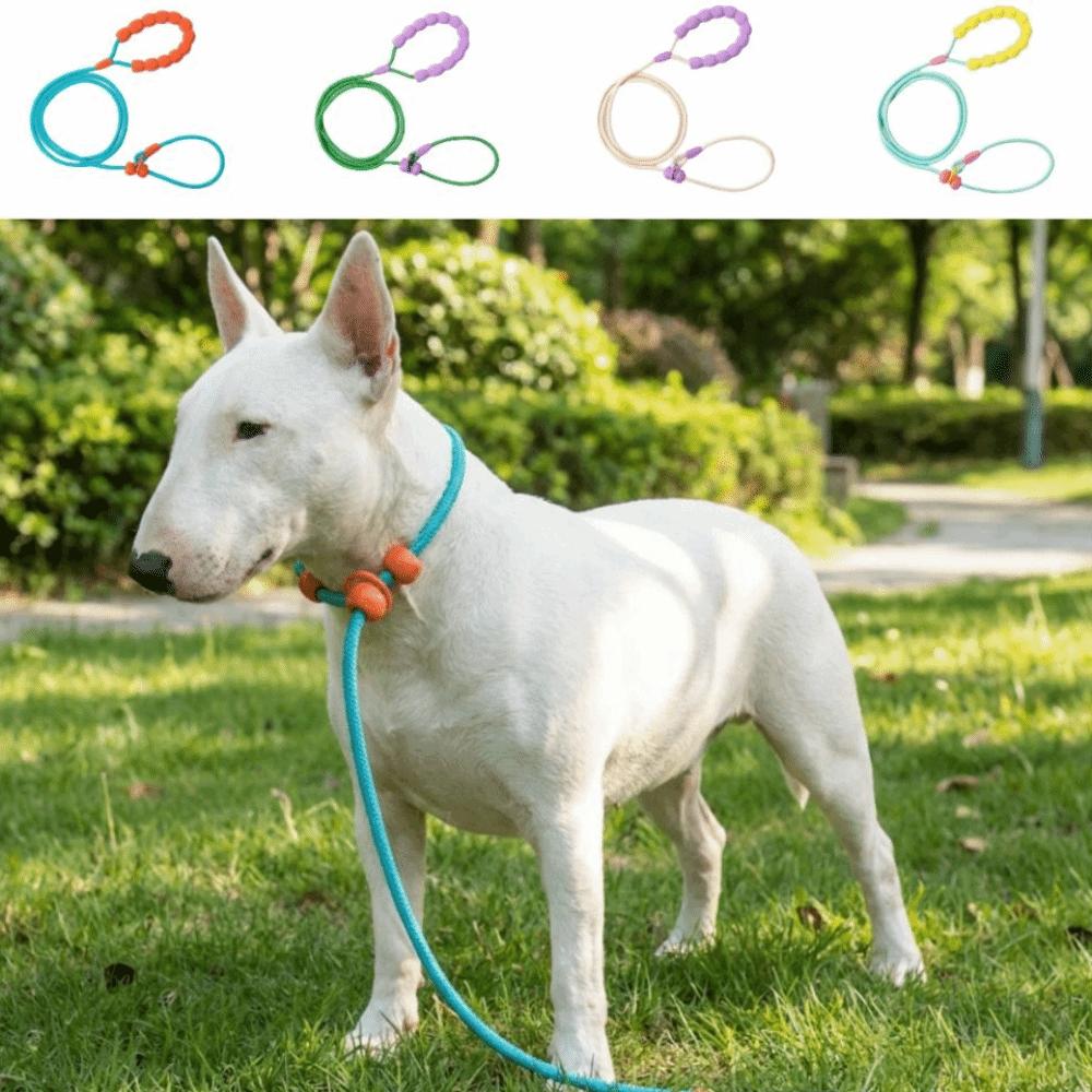150cm Dog Leash Cloud Foam Cotton Handle Hands Free Walking Leash Cross Body Wearable Adjustable P Chain Collar Pet Training