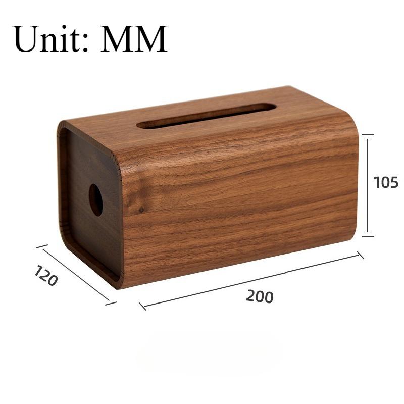 Wooden Tissue Box Desktop Napkins Boxes Kitchen Luxury Paper Storage Case Household Rectangle Handkerchief Organize Accessories