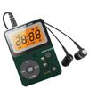 Pocket AM FM Radio Portable Reception Battery Powered Digital Tuning Radio with Stereo Earphone Large LCD Screen