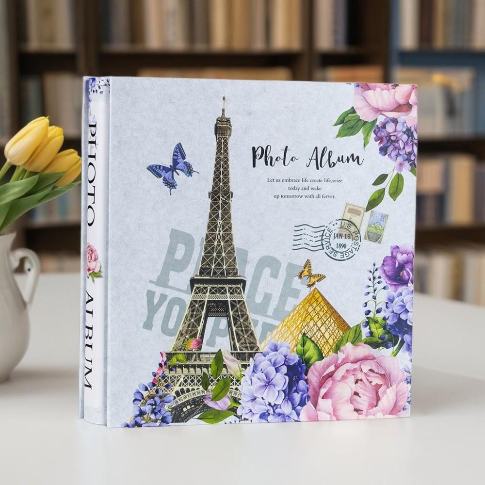 6 Zoll 500 Taschen Scrapbook-Album Laminierte Einsteck-Fotoalben Fotoaufbewahrung Aufbewahrung für Zuhause