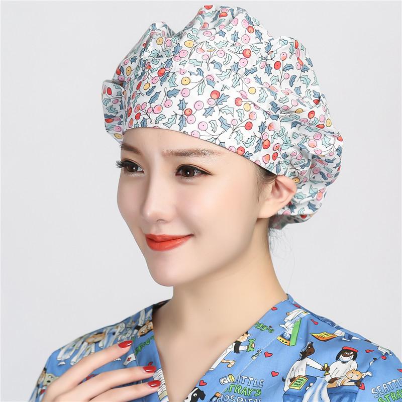 High Quality Unisex Medical Hat Cotton Hospital Uniform Hat Medical Print Pet Hospital Hat Medical Scrubs Medical Hat