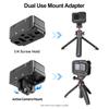 Aluminum Quick Release Mount Adapter Base with Mount Plate Magnetic Action Camera Mount Universal 1 4 Inch Interface