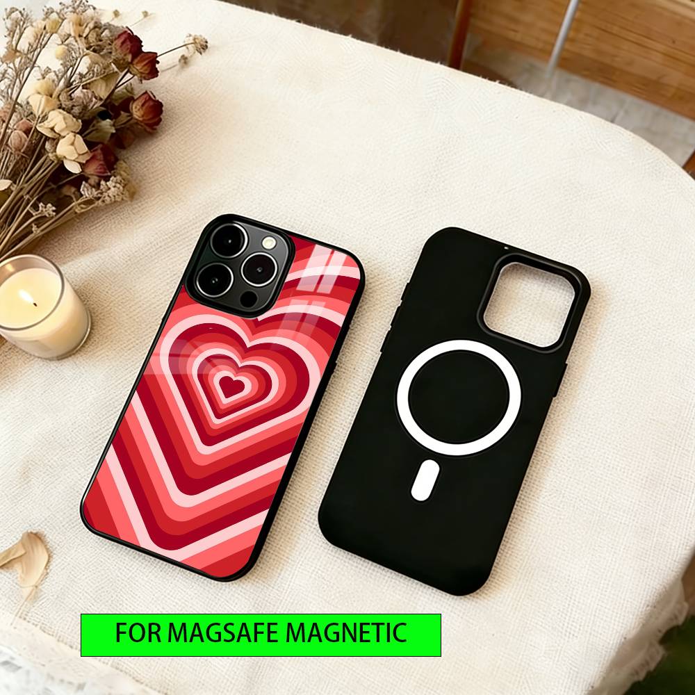 Clean line art Phone Case For iPhone17,16,15,14,13,12,11 Plus,Pro Magnetic with Magsafe Wireless Charging