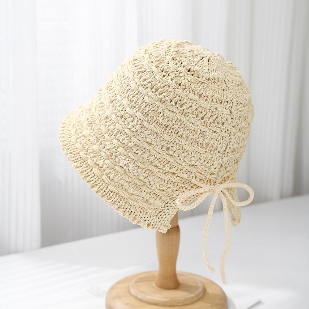 

Женская панама из молочного шелка с бантом, летняя, с разрезом, полая, дышащая, шляпа рыбака от солнца Adult average size