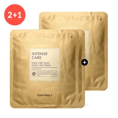 (Echte 3 Blatt) Intensive Pflege Gold 24K Schnecken Hydrogel Maske
