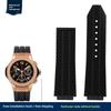 Ανδρικό Λουράκι Ρολογιού από Σιλικόνη Για Hublot Ανθεκτικό στον Ιδρώτα Λουράκι Ρολογιού Yubo Big Bang Classic Καουτσούκ 26x19mm 24x17mm Μπλε καφέ Αξεσουάρ