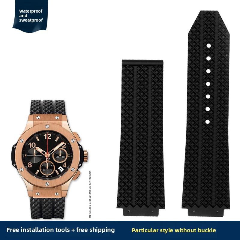 

26x19мм 24x17мм 20x13мм Силиконовый ремешок для часов Hublot Classic Fusion Big Bang Ремешок для часов Резиновый Синий коричневый Мужской Женский Браслет 26.19mm