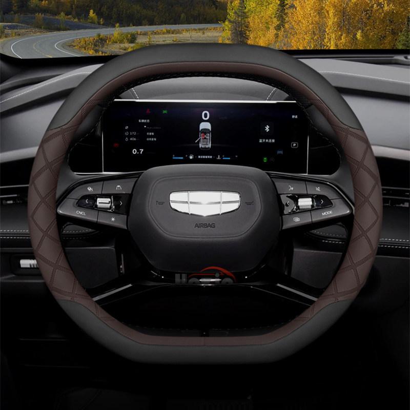 Leather Car Steering Wheel Cover for Geely Citiray Starray EX5 2025 2026 Accessories