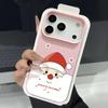 Festliches Guckender Weihnachtsmann Design Schutzhülle für iPhone 17 Pro Max Air 16 15 14 13 Muster TPU Weiche Handyhülle Abdeckung
